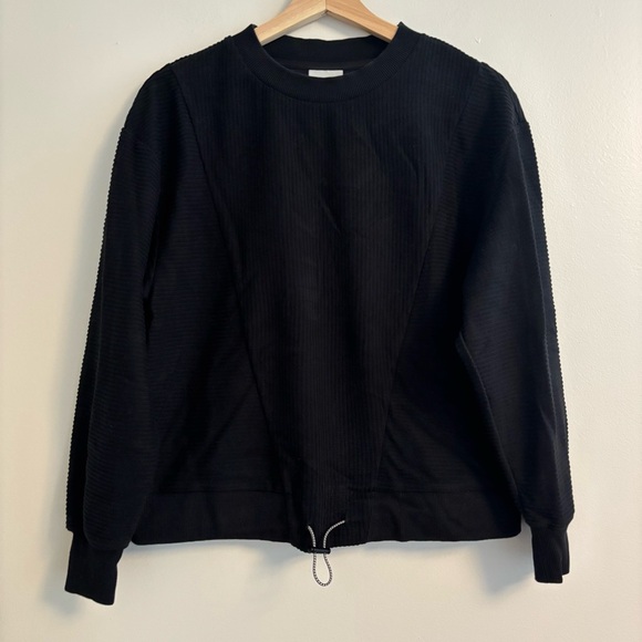 Varley Black Ribbed Top - Picture 1 of 9